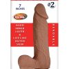Realcocks Dual Layered #2 Bendable Dildo 7in - Caramel