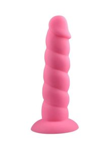 Suga` Daddy Silicone Dildo 7In - Pink