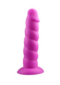 Suga` Daddy Silicone Dildo 7in - Purple