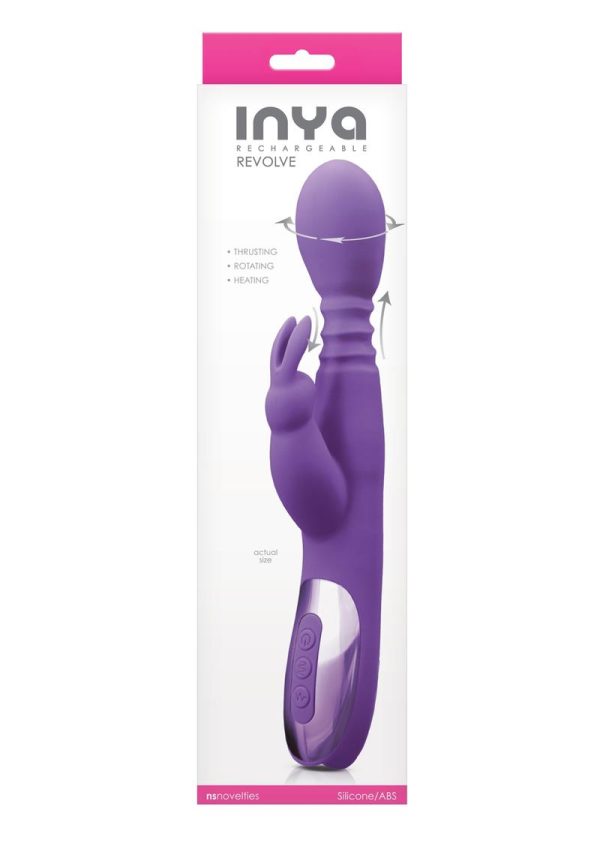 Inya Revolve Silicone Rechargeable Vibrator - Purple