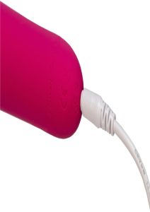 Wonderlust Destiny Silicone Rechargeable Wand Massager - Pink