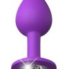Fantasy For Her Her Little Gem Small Plug Anal Plug Silicone Waterproof Purple