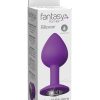 Fantasy For Her Her Little Gem Medium Plug Anal Play Silicone Waterproof - Purple