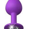 Fantasy For Her Her Little Gem Medium Plug Anal Play Silicone Waterproof - Purple