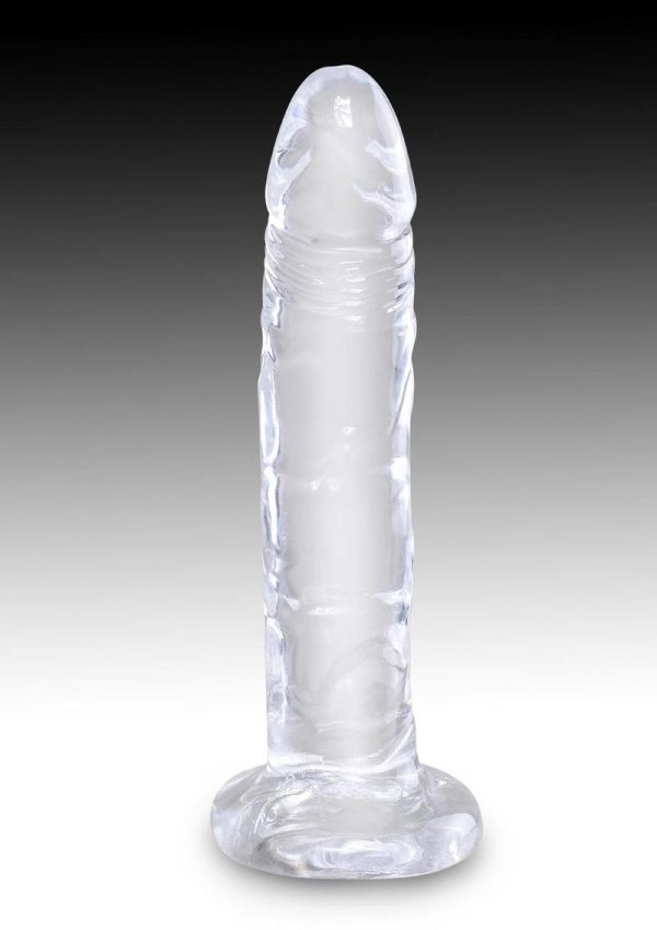 King Cock Dildo 6in - Clear