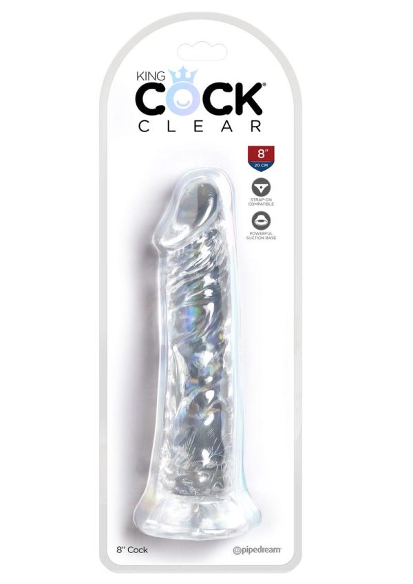 King Cock Dildo 8in - Clear