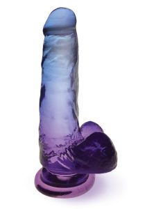 Shades Gradient Dildo 7in - Blue and Violet