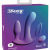 3Some Total Ecstasy Silicone Rechargeable Vibrator with Remote Control -  Purple