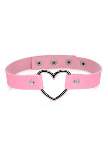 Master Series Heart Choker Necklace - Pink