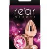 Rear Assets Rose Gold Anal Plug - Small - Pink
