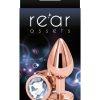 Rear Assets Rose Gold Anal Plug - Medium - Clear