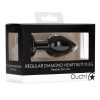 Ouch! Diamond Heart Butt Plug - Regular - Black