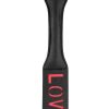 Ouch! Leather Paddle Love - Black