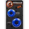 Oxballs Truckt Cock Ring (2 Pack) - Police Blue