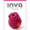 Inya The Rose Silicone Rechargeable Clitoral Stimulator - Red