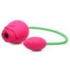 Inmi Bloomgasm Rose Duet 15x Silicone Rechargeable Vibrating and Sucking Clit Stimulator - Pink