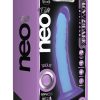 Neo Elite Glow In The Dark Light Silicone Dual Dense Dildo 7in - Neon Purple