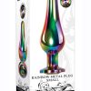 Rainbow Metal Anal Plug - Small