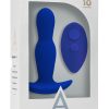 A-Play Expander Rechargeable Silicone Anal Plug with Remote Control - Blue