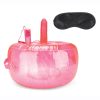 Lux Fetish Inflatable Sex Chair with Vibrating Dildo and Remote Control - Pink
