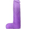 Neo Elite Encore Silicone Vibrating Dildo with Remote Control 8in - Purple