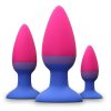 Colours Pleasures Trainer Silicone Anal Plug Kit - Assorted Colors