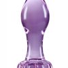Crystal Premium Glass Flower Probe - Purple