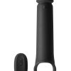 Renegade Brute Rechargeable Silicone Vibrating Penis Extention - Black