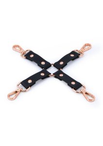 Bondage Couture PU Leather Hog Tie - Black