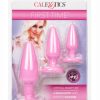 First Time Crystal Booty Kit Silicone Probes (3 piece) - Pink