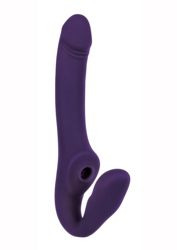 2 Become 1 Rechargeable Silicone Vibrator with Remote Control - Purple