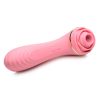 Inmi Bloomgasm Passion Petals 10X Rechargeable Silicone Rose Clitoral Stimulator - Pink
