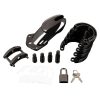 Acrylic See-thru Chastity Cage - Black