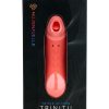 Nu Sensuelle Trinitii Triple Action Suction Flickering Silicone Tongue - Coral