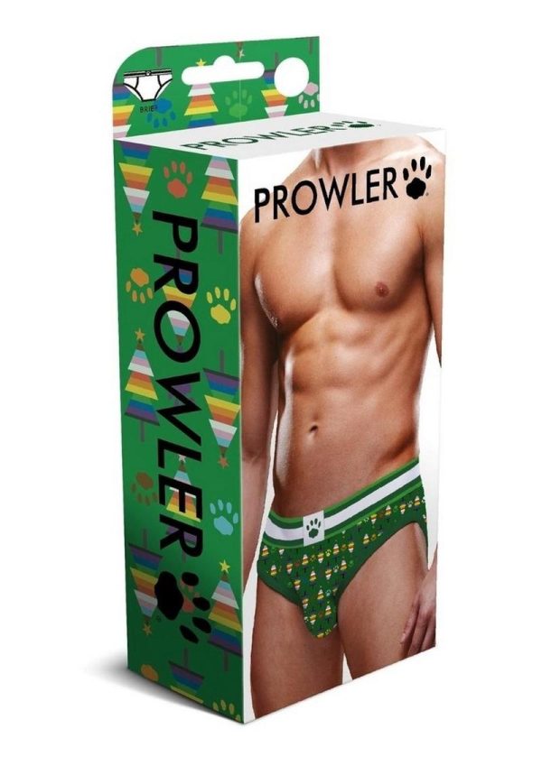 Prowler Fall/Winter 2022 Christmas Tree Brief - Large - Green/Rainbow