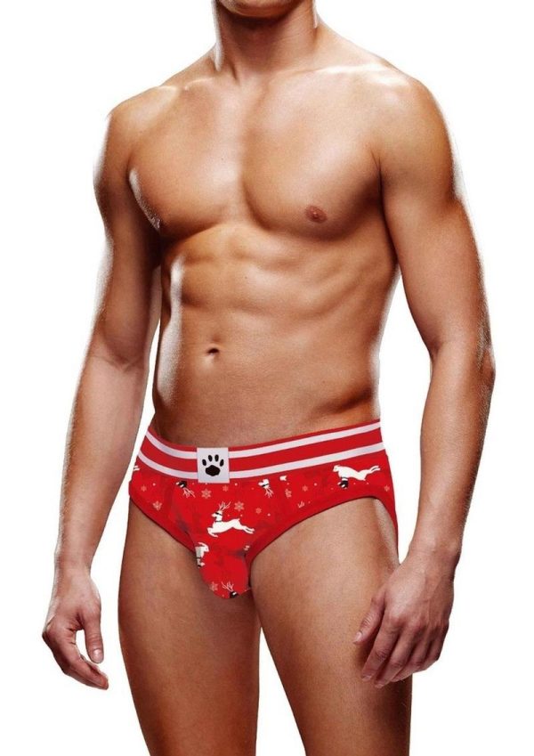 Prowler Fall/Winter 2022 Reindeer Brief - Large - Red/Black