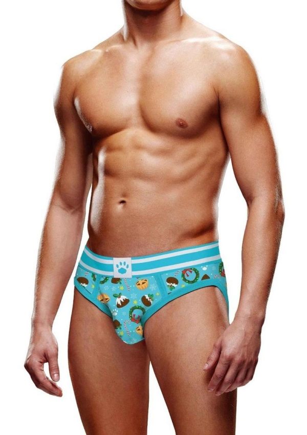 Prowler Fall/Winter 2022 Christmas Pudding Brief - Medium - Blue/White