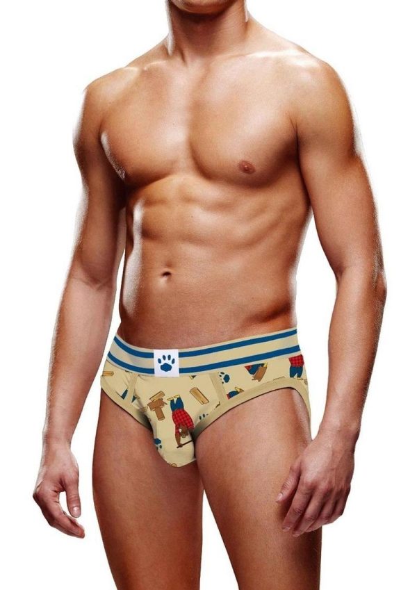 Prowler Fall/Winter 2022 Lumberbear Brief - XSmall - Brown/Blue