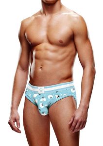 Prowler Fall/Winter 2022 Winter Animals Open Brief - XSmall - Blue/White