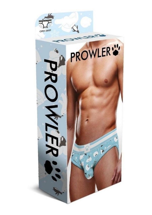 Prowler Fall/Winter 2022 Winter Animals Open Brief - Small - Blue/White