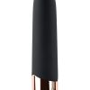 Gender X Gold Standard Rechargeable Silicone Bullet - Black/Rose Gold