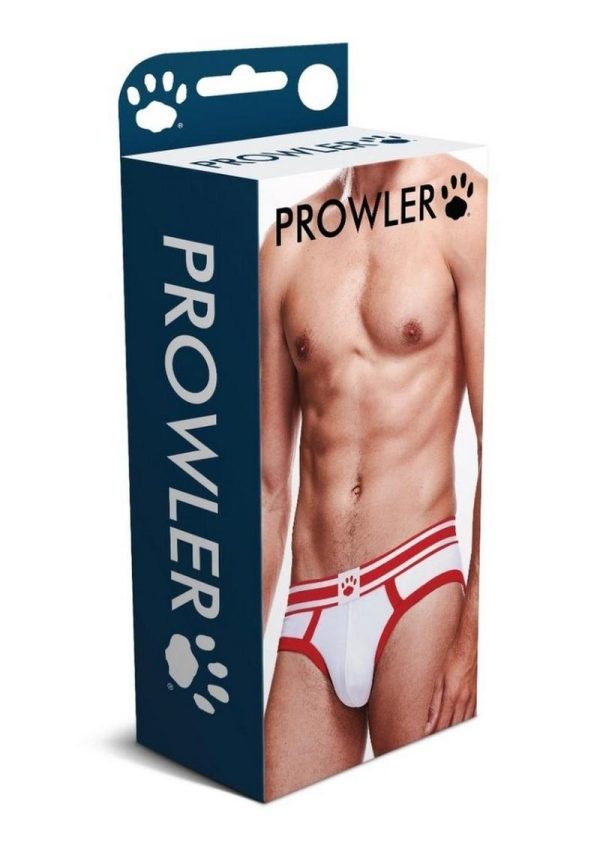 Prowler White/Red Brief - Large