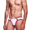 Prowler White/Red Brief - Medium