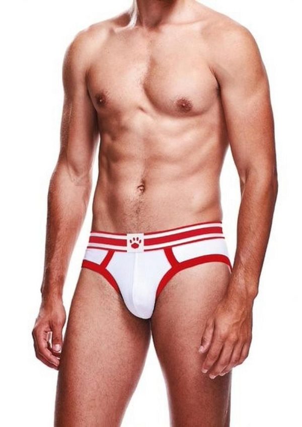 Prowler White/Red Brief - Medium