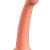 Dillio Platinum Secret Explorer Silicone Dildo 6in - Orange