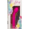Bliss Liquid Silicone Rechargeable Tulip Vibrator - Pink