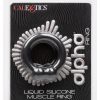 Alpha Liquid Silicone Muscle Ring - Black