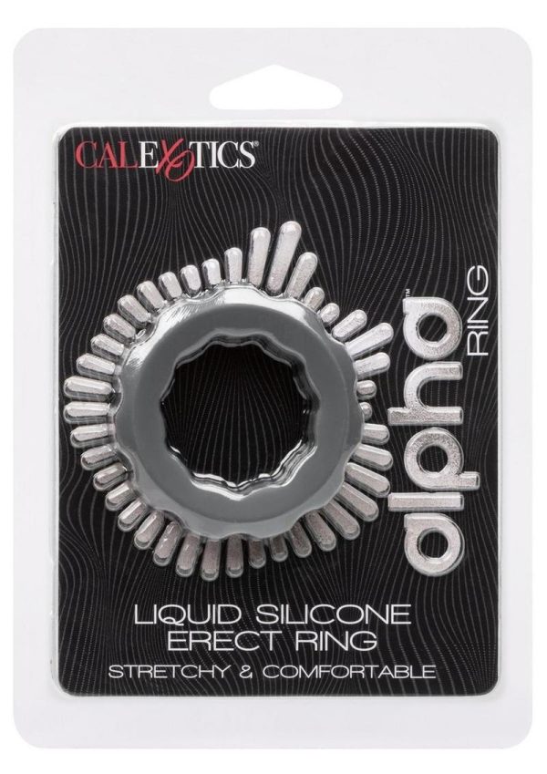 Alpha Liquid Silicone Erect Ring - Grey