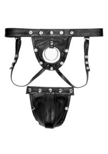 Prowler Red Leather Harness Jock - XLarge - Black