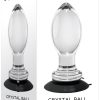 Gender X Crystal Ball Glass Plug - Clear